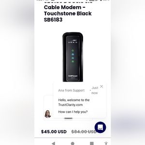 Arri's refurbished cable modem